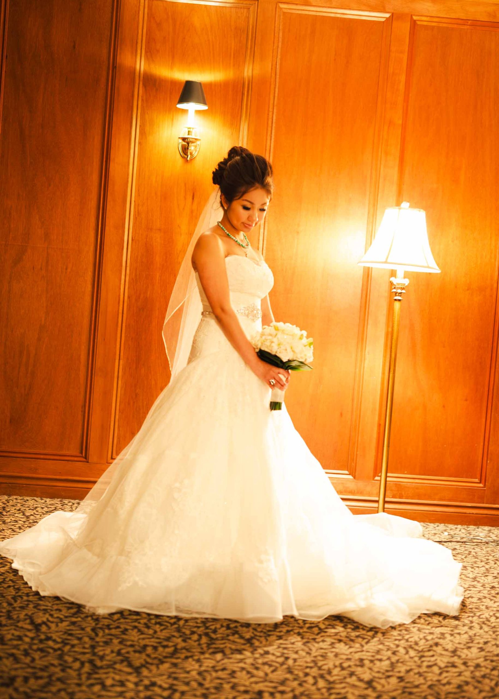 full length bridal gown photo